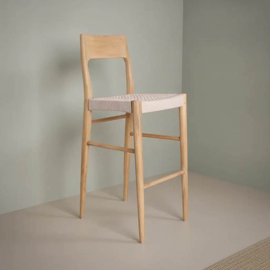 Barkruk Taasy Teak Beige