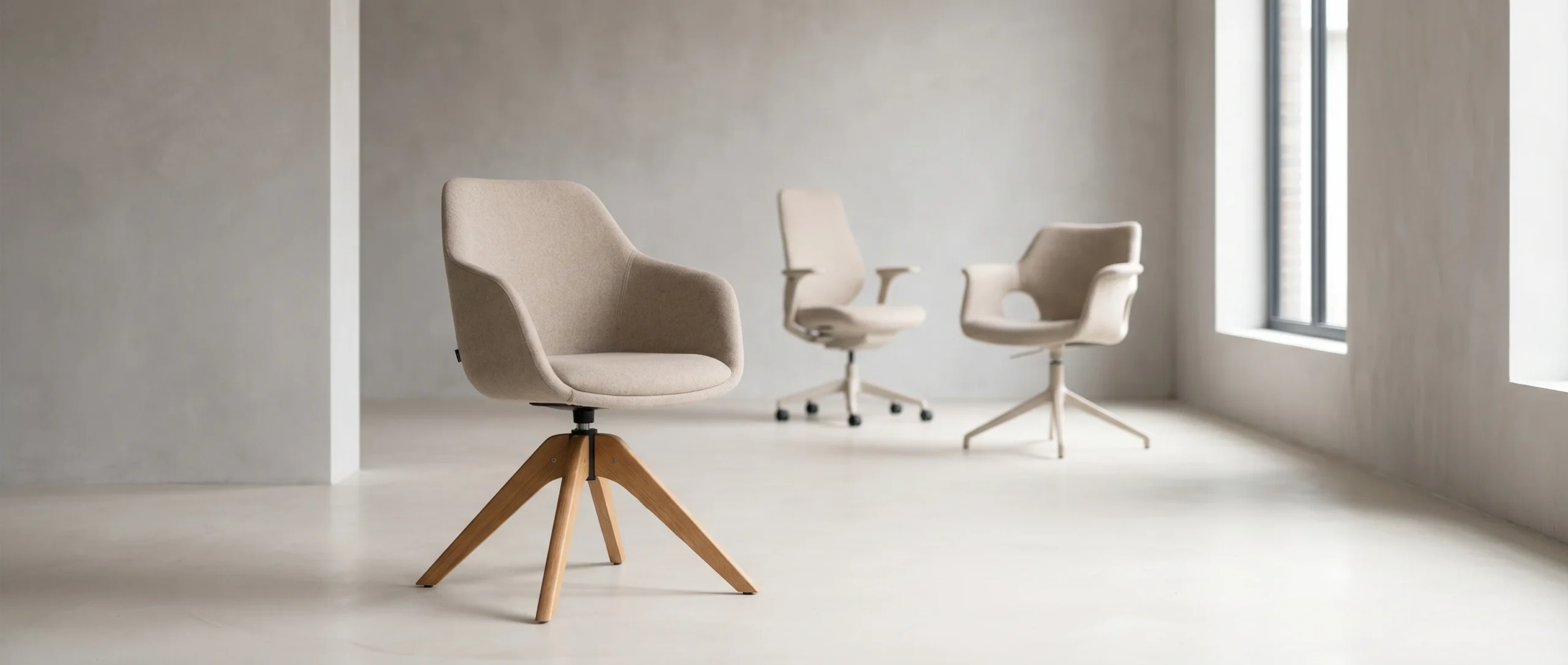 Beige bureaustoelen
