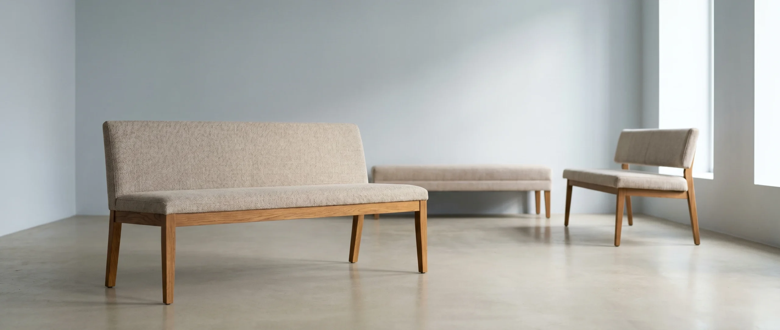 Beige eetkamerbanken