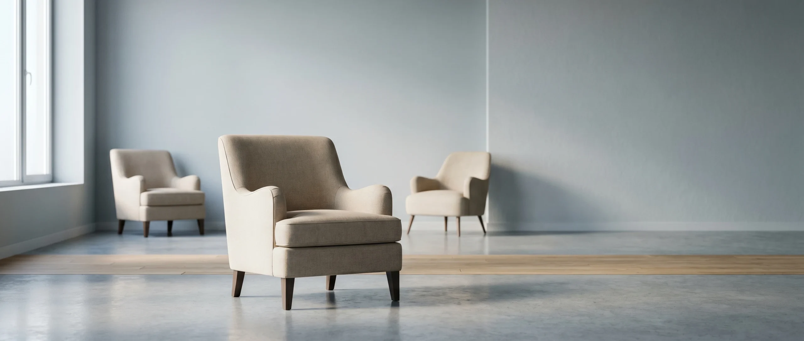 Beige fauteuils