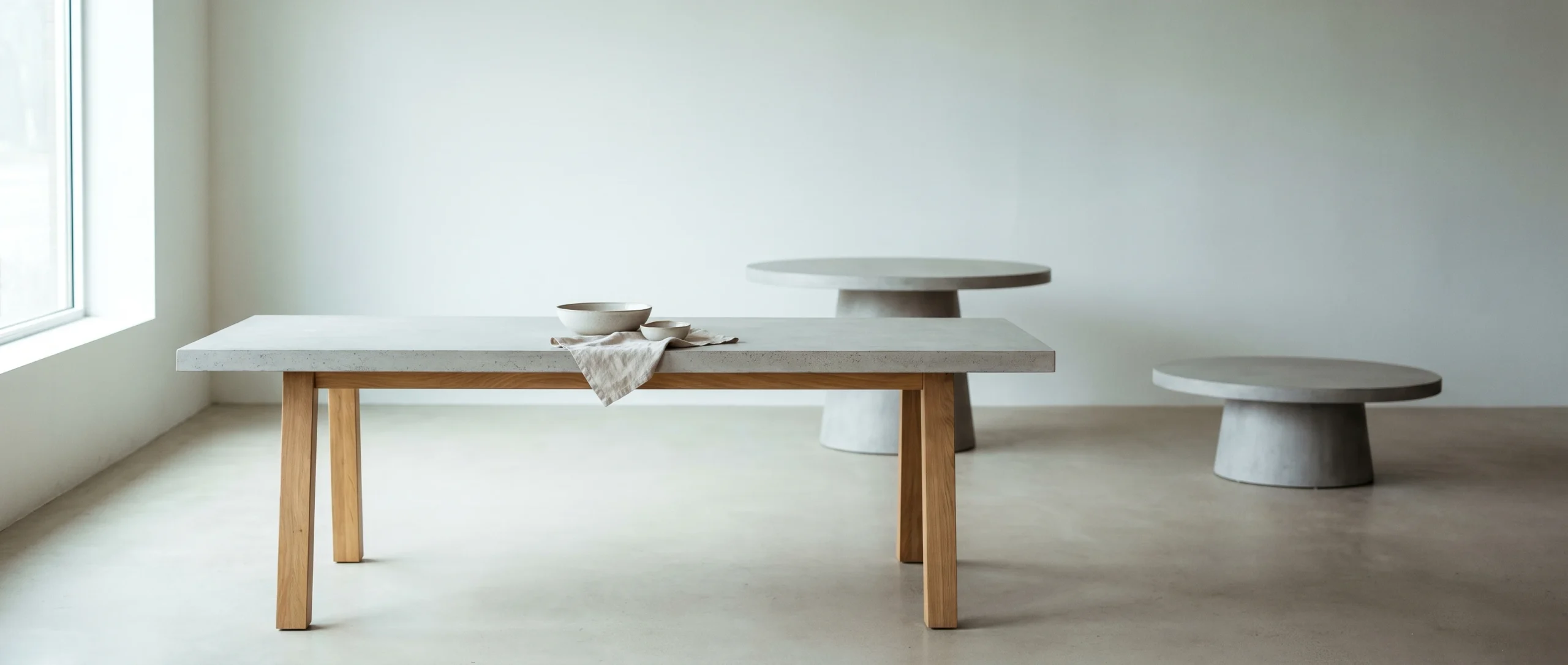 Betonlook eettafels