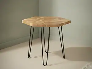 Bijzettafel Brelavnissa 60 x 60 cm vierkant teakhout