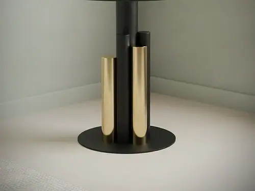 Bijzettafel Breluldora transparant goud