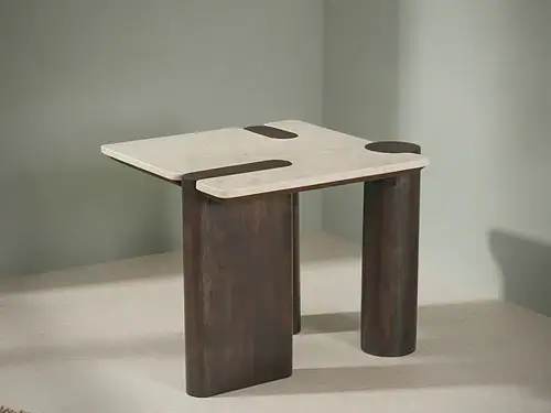 Bijzettafel Brisello Bruin 57 cm