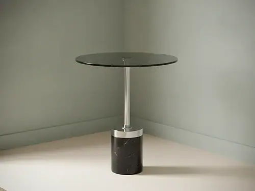 Bijzettafel Corvorporto zwart marmer