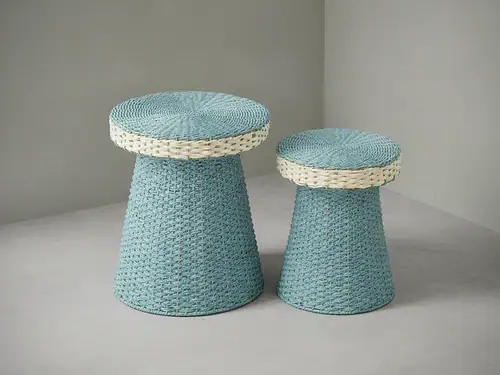 Bijzettafel Dnjepr Papier 39 cm - Set van 2