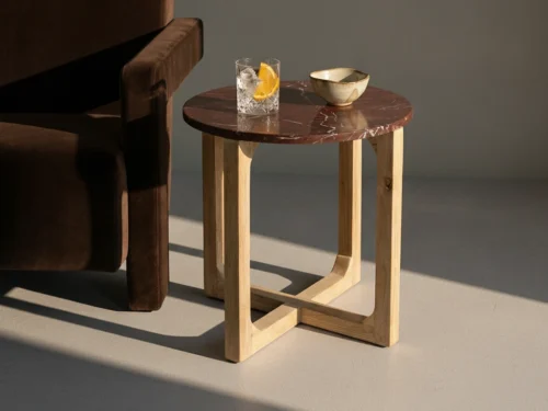 Bijzettafel Dodel Mangohout 50 cm