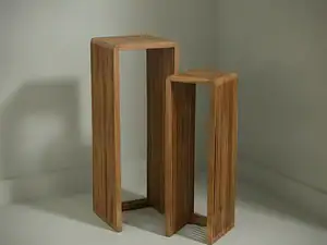 Bijzettafel Feranenissa 34 x 34 cm teakhout