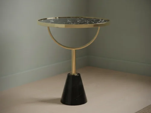 Bijzettafel Fervevanta zwart marmer