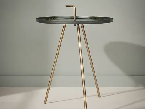 Bijzettafel Fervoprado 46 x 46 cm rond