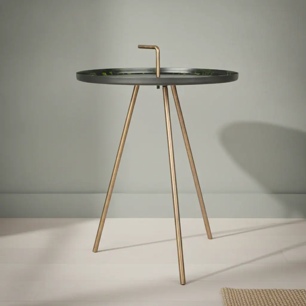 Bijzettafel Fervoprado 46 x 46 cm rond