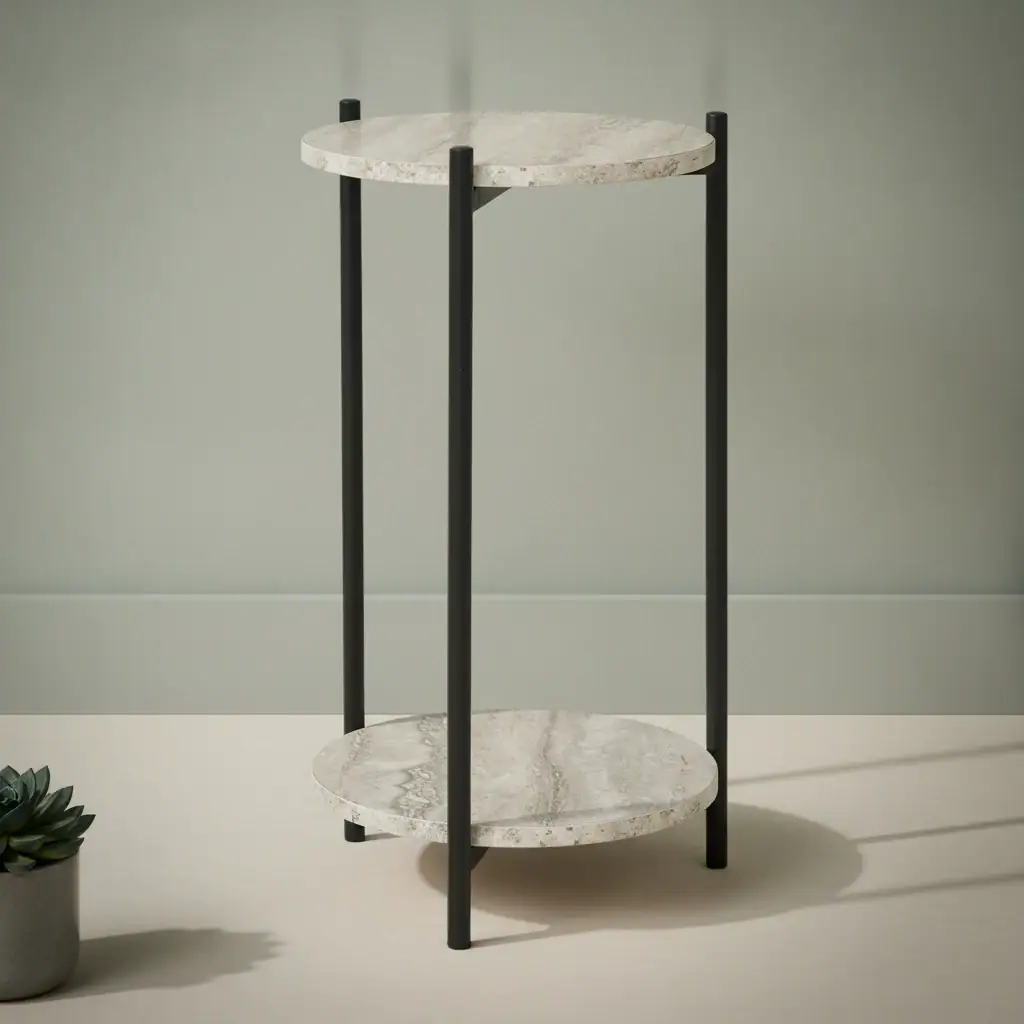 Bijzettafel Fessane Staal 27 cm