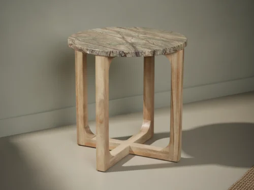 Bijzettafel Geidum Mangohout 50 cm
