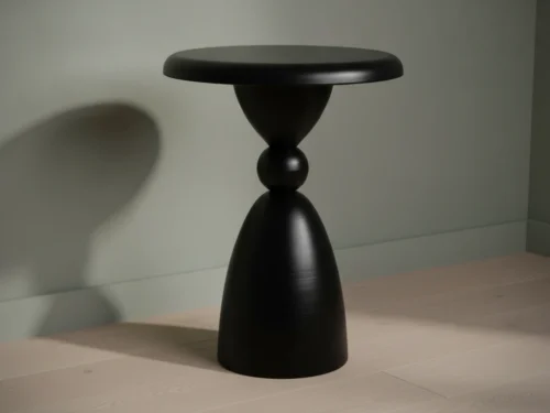 Bijzettafel Gussello Zwart Ø34 cm