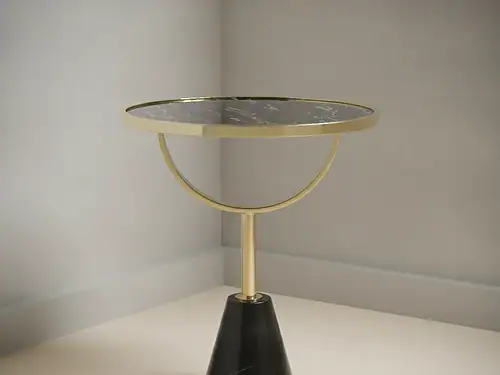 Bijzettafel Halmacampo zwart marmer