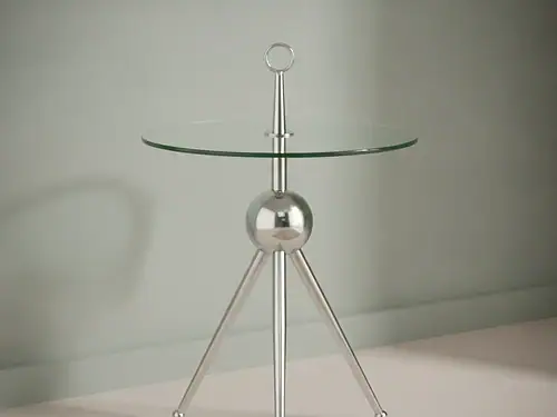 Bijzettafel Ivarirvalo transparant zilver staal