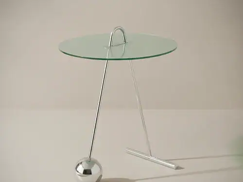 Bijzettafel Jalmanissa zilver wit staal