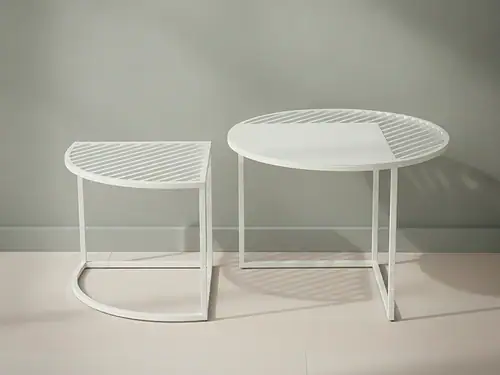 Bijzettafel Jeinsesta Metaal 60 cm - Set van 2