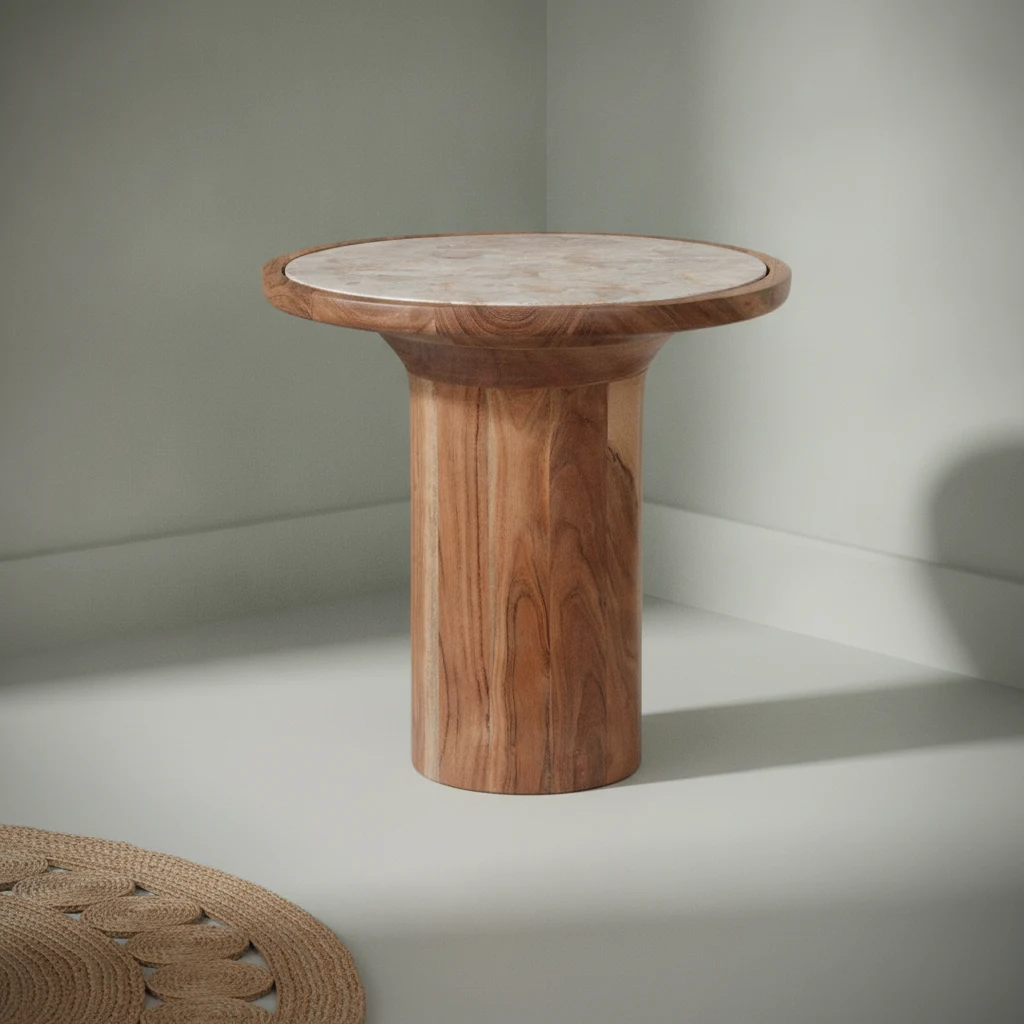 Bijzettafel Keerine Marmer Ø40 cm