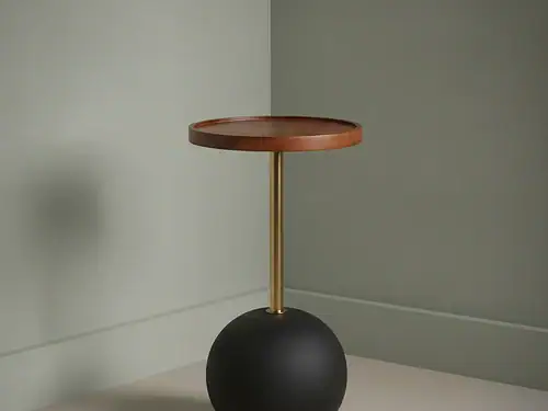 Bijzettafel Koorril Mangohout Ø30 cm