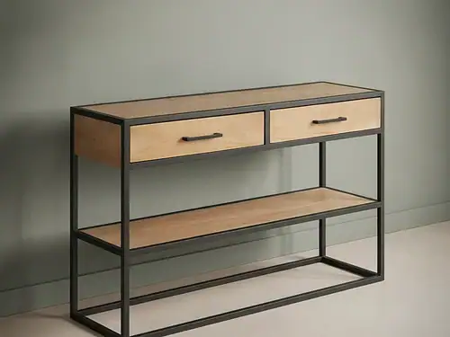 Bijzettafel Laaskira Naturel 120 cm