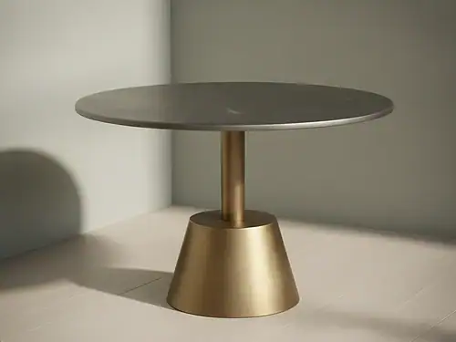 Bijzettafel Lervariva zilver 71 x 71 cm vierkant