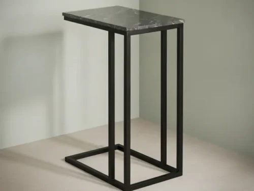 Bijzettafel Lorveluna zwart marmer