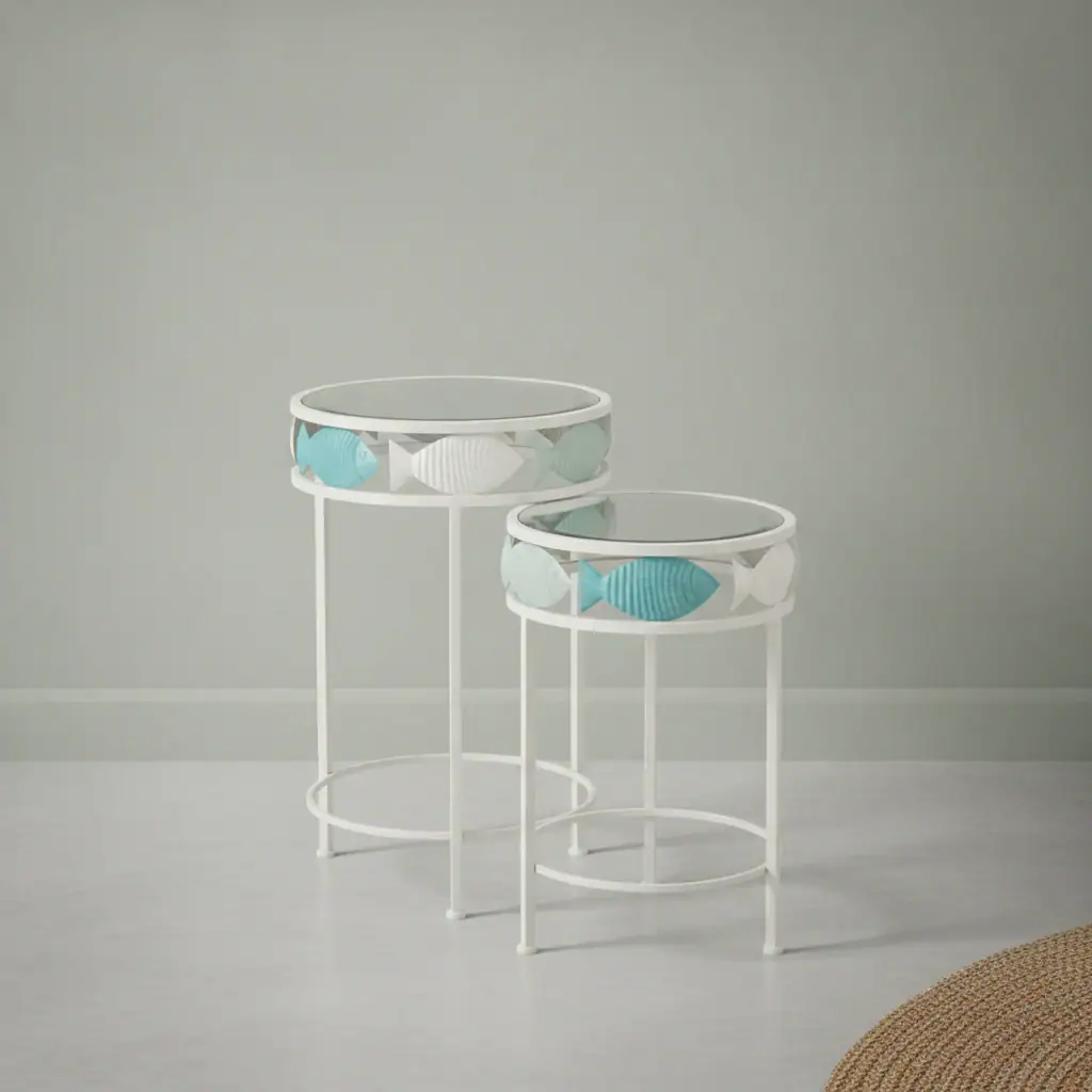 Bijzettafel Mievo Metaal 38 cm - Set van 2