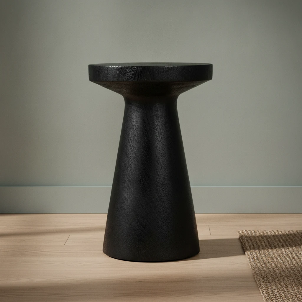 Bijzettafel Nudol Zwart 40 cm