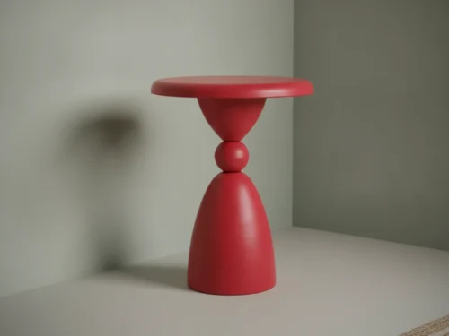 Bijzettafel Paurel Rood Ø34 cm