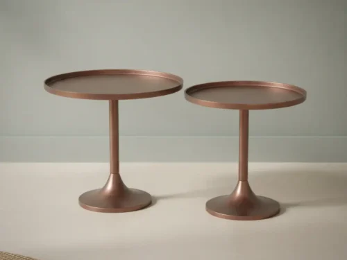 Bijzettafel Pervennissa brons 56 x 47 cm