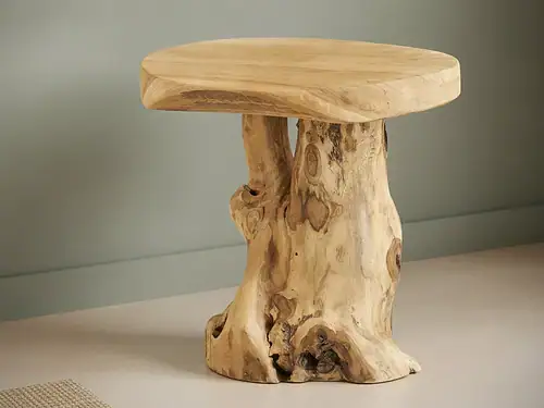 Bijzettafel Prennond Teak Ø40 cm