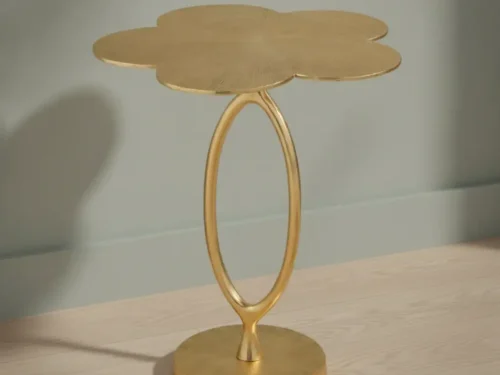 Bijzettafel Qelveprado goud 47 x 61 cm