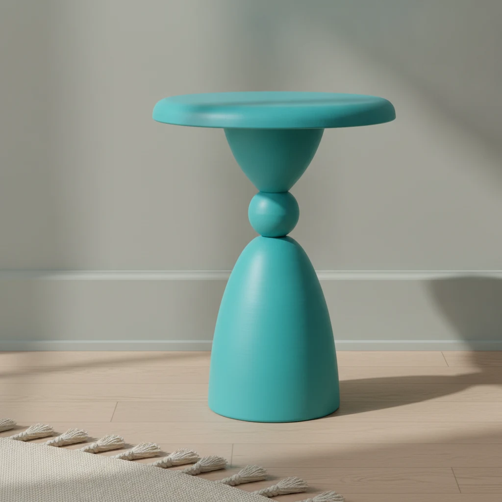 Bijzettafel Sises Turquoise Ø34 cm