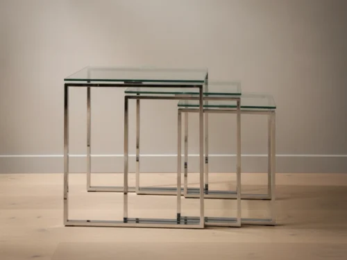 Bijzettafel Tiessond Glas 50 cm