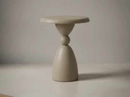 Bijzettafel Trauldan Warm Grijs Ø34 cm