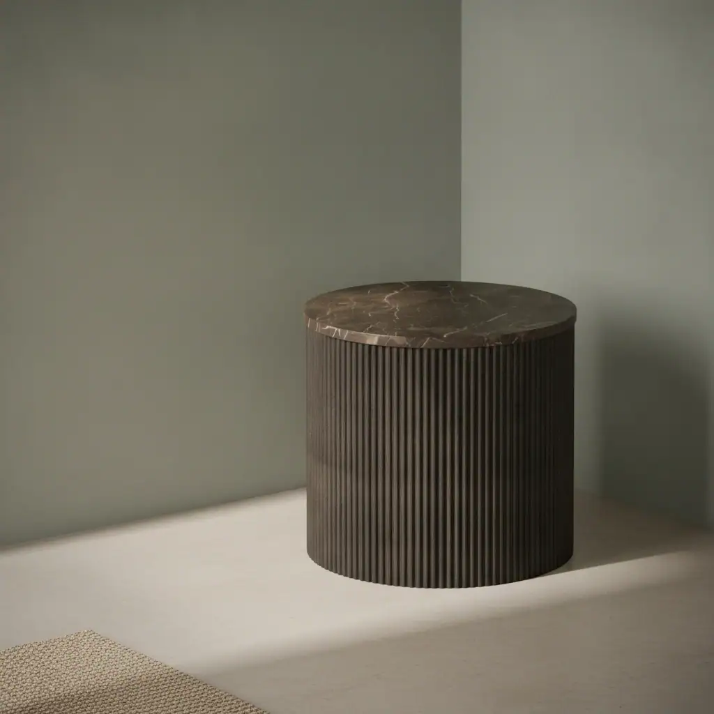 Bijzettafel Treevoro MDF Ø45 cm