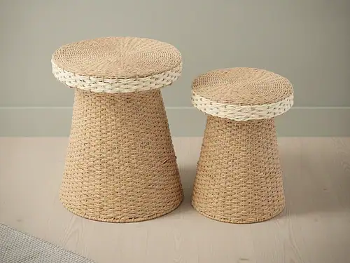 Bijzettafel Tussine Papier 39 cm - Set van 2
