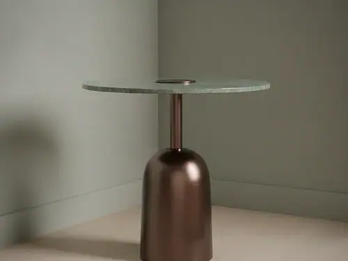 Bijzettafel Zervelvenna groen marmer