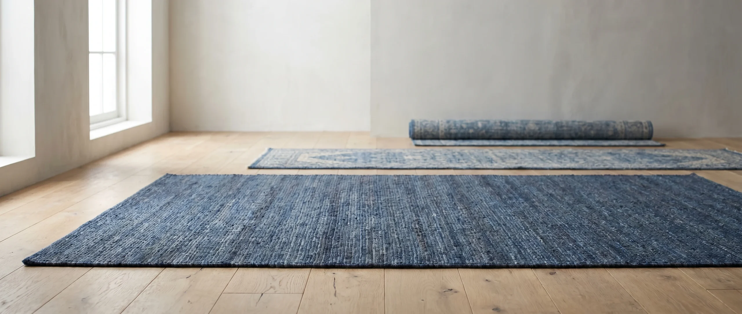 Blauwe vloerkleden