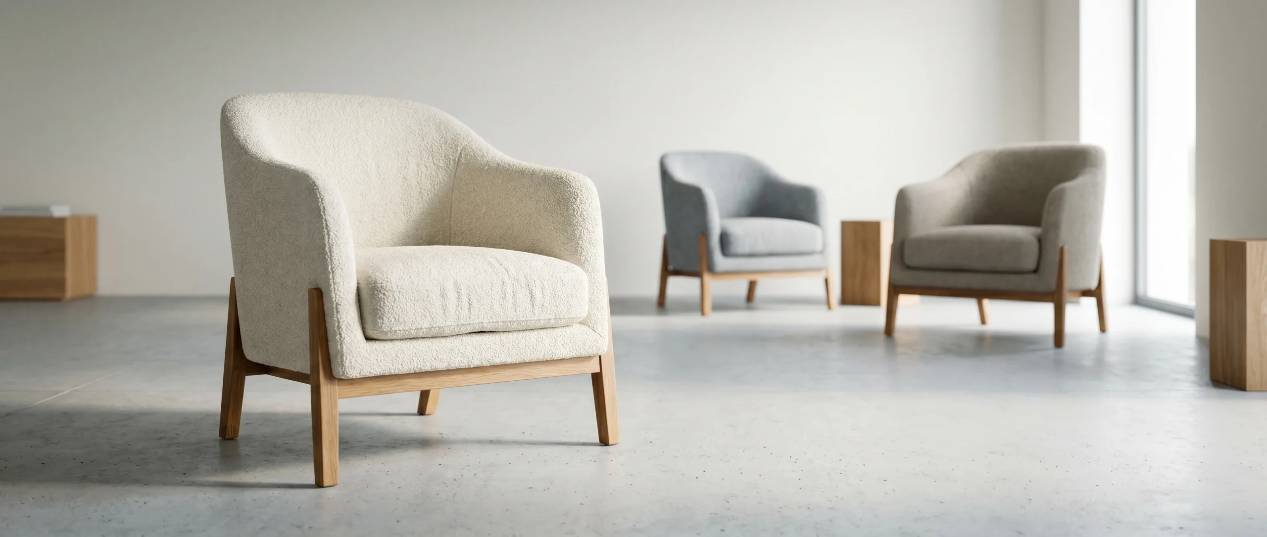 Bouclé fauteuils