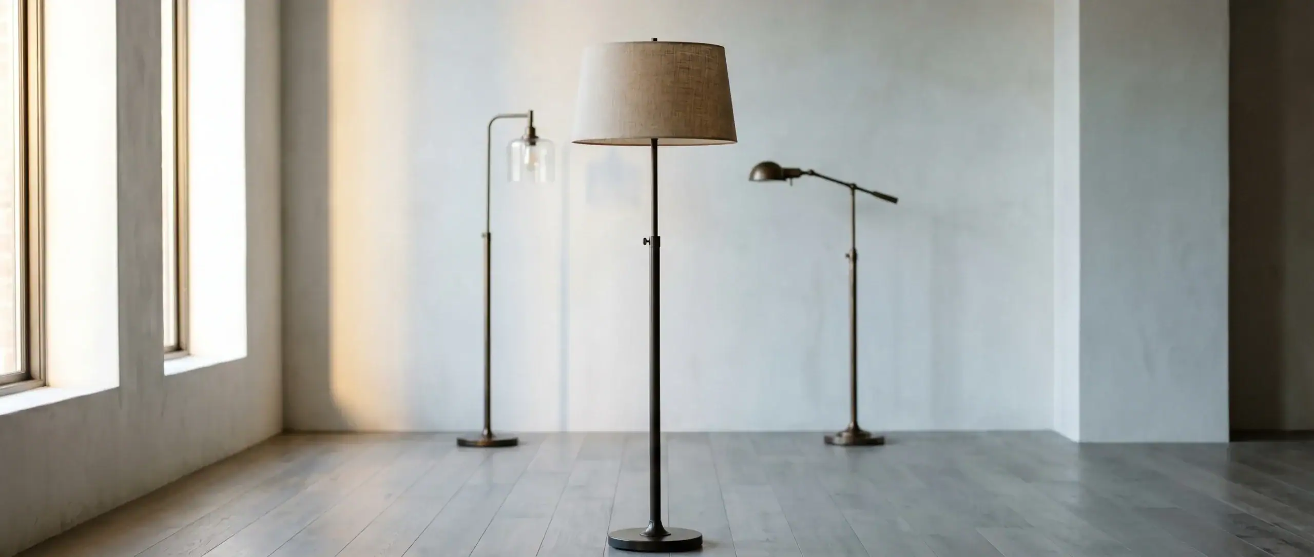 Bronzen vloerlampen