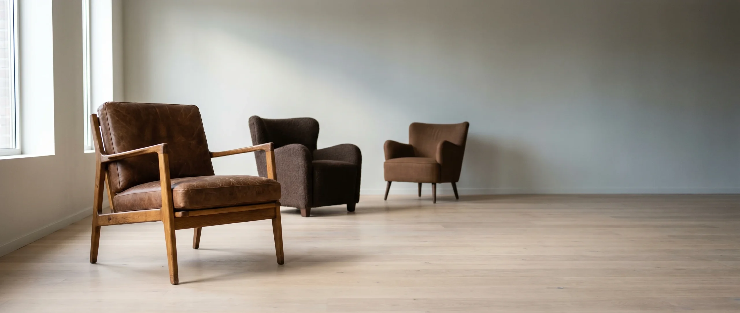 Bruine fauteuils