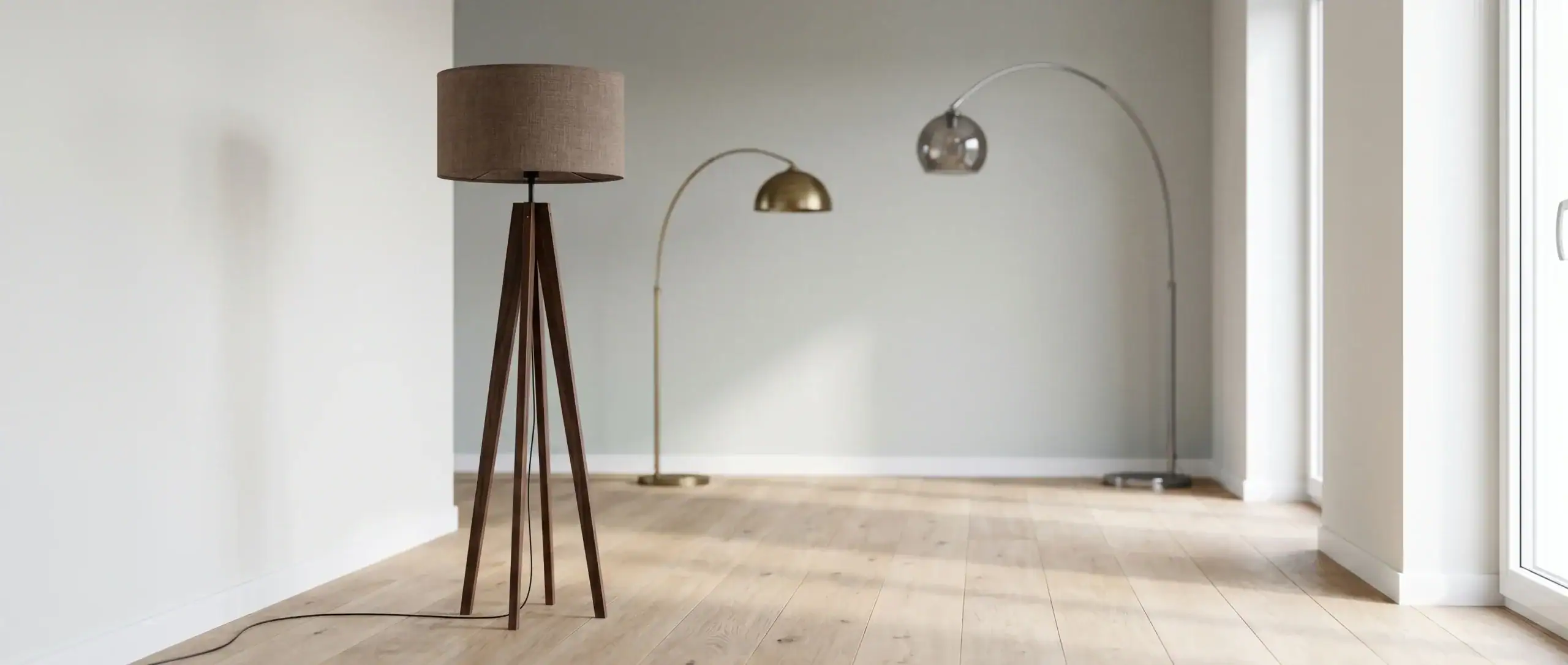 Bruine vloerlampen