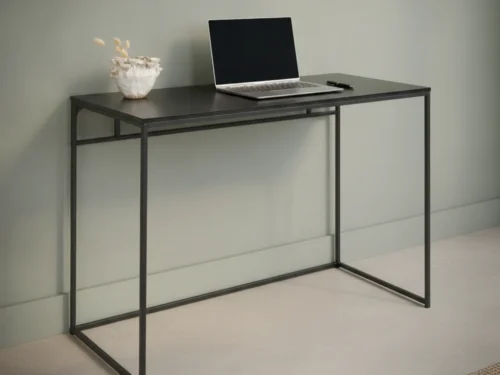 Bureau Ravonporto 100 x 45 cm staal zwart