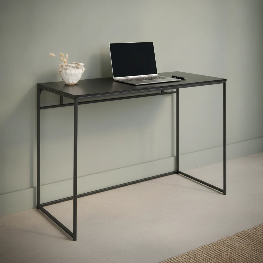 Bureau Ravonporto 100 x 45 cm staal zwart