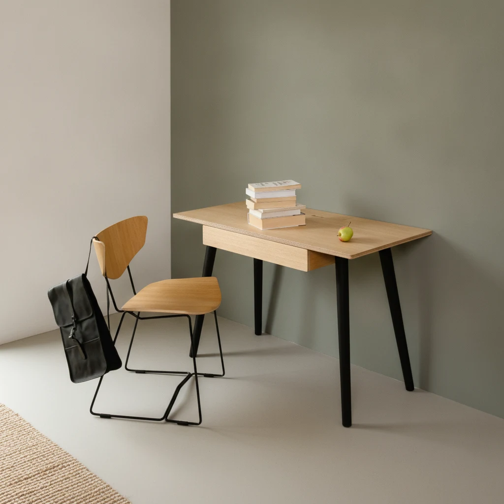 Bureau Veelvu Zwart Ø60 cm