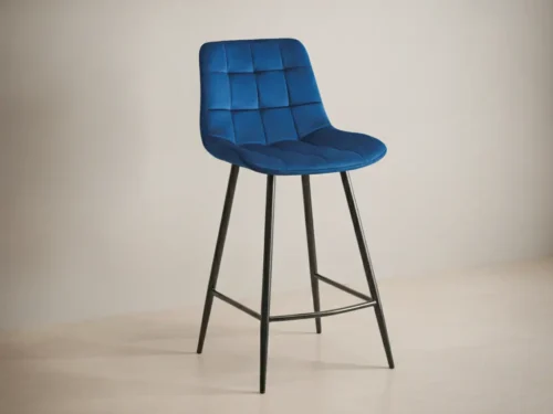 Counterstoel Jaamen Velvet Blauw