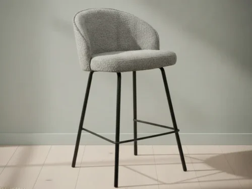 Counterstoel Jeirrena Bouclé Grijs