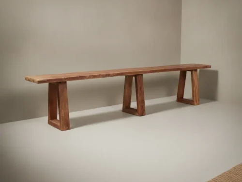 Eetkamerbank Faukand Hout Bruin